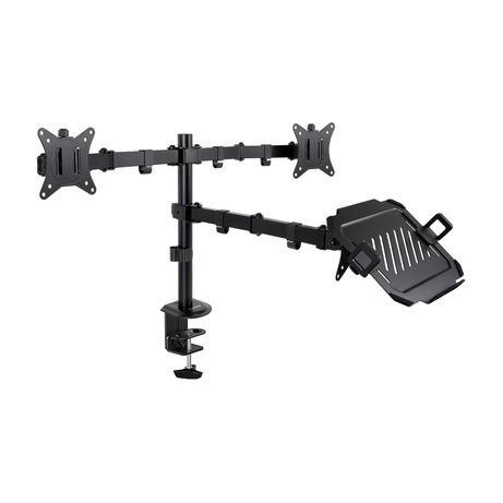 Tooq DB1202TN-B Soporte mesa 2 pantallas+ portatil - Imagen 2 de 5 Tooq DB1202TN-B Soporte mesa 2 pantallas+ portatil - Imagen 2 de 5