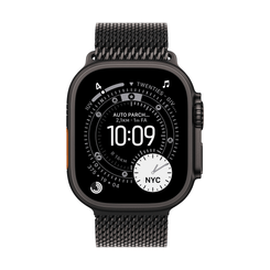 49mm Black Titanium Milanese Loop - Medium