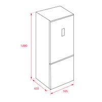 Miniatura 8 de FRIGORIFICO COMBI TEKA NFL 345 C E-INOX NOFROST E ALTO 188 CM ANCHO 59,5 CM INOX