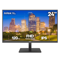 MONITOR NILOX MONITOR 24 IPS 120 HZ HDMI Y DP 24" 1920 x 1080 HDMI MONITOR NILOX MONITOR 24 IPS 120 HZ HDMI Y DP 24" 1920 x 1080 HDMI