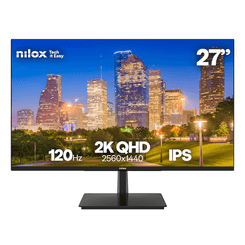 NILOX MONITOR 27 2K IPS 120 HZ HDMI Y DP 27" LCD IPS Quad HD HDMI NILOX MONITOR 27 2K IPS 120 HZ HDMI Y DP 27" LCD IPS Quad HD HDMI