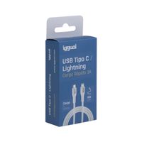 Miniatura 5 de iggual cable USB-C/Lightning 100 cm blanco Q3.0 3A