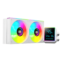 Miniatura 2 de SISTEMA DE REFRIGERACION LIQUIDA MARS GAMING MLLCDPRO240W 2X120mm ARGB 500W TDP PANTALLA LCD BLANC