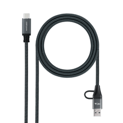 Nanocable Cable USB3.2 100W USB-C+A/USB-C 1 M