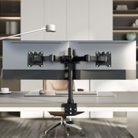 Miniatura 6 de AISENS Soporte de Mesa Eco Giratorio e Inclinable para Monitor TV 20kg  3 Pivotes  2 Brazos  de 17  35   Negro