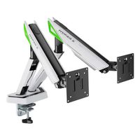 Miniatura 3 de AISENS DT38TSR 345 soporte para monitor 96 5 cm  38   Escritorio Negro  Blanco