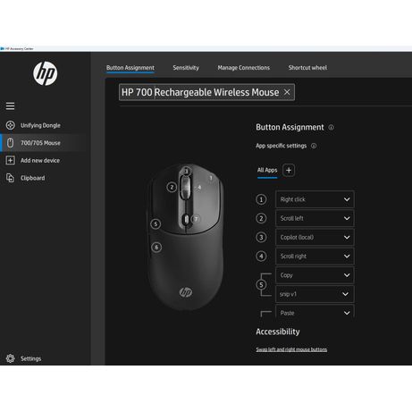 HP 700 RECHARGEABLE WIRELESS MOUSE - Imagen 8 de 17 HP 700 RECHARGEABLE WIRELESS MOUSE - Imagen 8 de 17