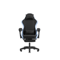 Miniatura 1 de SILLA GAMER MARS GAMING MGCXFGRBL NEGRA Y AZUL RECLINABLE REPOSABRAZOS AJUSTABLE REPOSAPIES COJINES