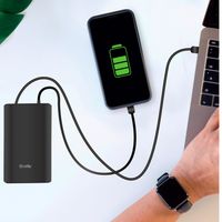 Miniatura 4 de POWER BANK 15A PROPOWER POTENCIA MAX 45W ENTRADA MICROUSB Y USBC SALIDAS 2 USB QUICK CHARGE 3.0 Y USBC NEGRO
