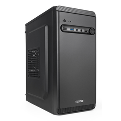 TOOQ  Caja Minitorre Micro-ATX “DODEKA ULTRA” Negra  Negro Incluye Fuente