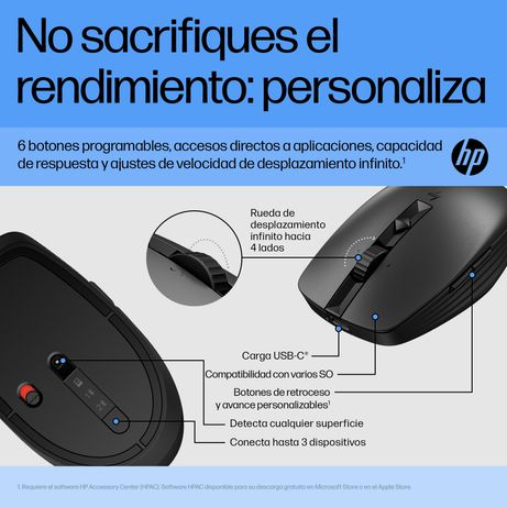 RATON HP 710 SILENCIOSO RECARGABLE INALAMBRICO - Imagen 20 de 22 RATON HP 710 SILENCIOSO RECARGABLE INALAMBRICO - Imagen 20 de 22