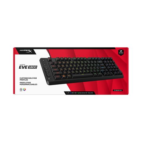 HP HYPERX TECLADO EVE 1800 - B7JE0AA#ABE - Imagen 7 de 8 HP HYPERX TECLADO EVE 1800 - B7JE0AA#ABE - Imagen 7 de 8