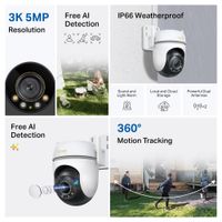 Miniatura 6 de CAMARA IP EXTERIOR WIFI TP-LINK TAPO TC43 IP66 3K 5MP V.NOCTURNA COLOR AUDIO BIDIRECCIONAL
