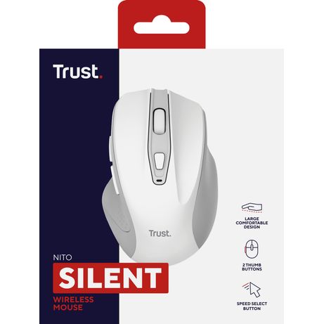 MOUSE TRUST WIRELESS NITO SILENCIOSO 5 BOTONES BAT AA BLANCO 25550 - Imagen 9 de 9 MOUSE TRUST WIRELESS NITO SILENCIOSO 5 BOTONES BAT AA BLANCO 25550 - Imagen 9 de 9
