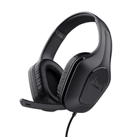 Miniatura 1 de HEADSET TRUST GXT 417 ZIROX NEGRO CABLE 120cm JACK 3.5mm