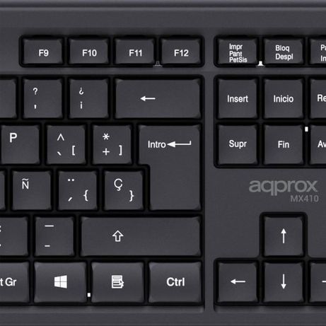 APPROX Teclado+raton inal. MX410 Negro - Imagen 6 de 6 APPROX Teclado+raton inal. MX410 Negro - Imagen 6 de 6