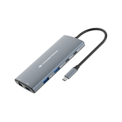 ADAPTADOR USB-C 9EN1 CONCEPTRONIC DONN06 HDMI USB-C PD USB 3.0 SD MICROSD RJ45
