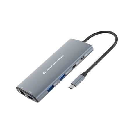 ADAPTADOR USB-C 9EN1 CONCEPTRONIC DONN06 HDMI USB-C PD USB 3.0 SD MICROSD RJ45 - Imagen 2 de 7 ADAPTADOR USB-C 9EN1 CONCEPTRONIC DONN06 HDMI USB-C PD USB 3.0 SD MICROSD RJ45 - Imagen 2 de 7