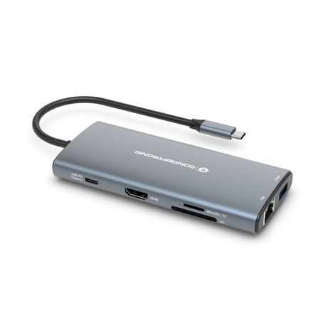 ADAPTADOR USB-C 9EN1 CONCEPTRONIC DONN06 HDMI USB-C PD USB 3.0 SD MICROSD RJ45 - Imagen 3 de 7 ADAPTADOR USB-C 9EN1 CONCEPTRONIC DONN06 HDMI USB-C PD USB 3.0 SD MICROSD RJ45 - Imagen 3 de 7