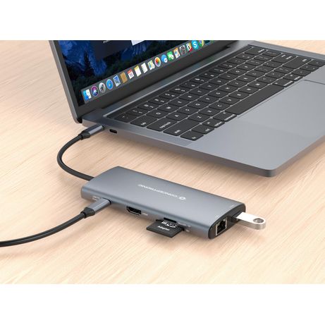 ADAPTADOR USB-C 9EN1 CONCEPTRONIC DONN06 HDMI USB-C PD USB 3.0 SD MICROSD RJ45 - Imagen 5 de 7 ADAPTADOR USB-C 9EN1 CONCEPTRONIC DONN06 HDMI USB-C PD USB 3.0 SD MICROSD RJ45 - Imagen 5 de 7