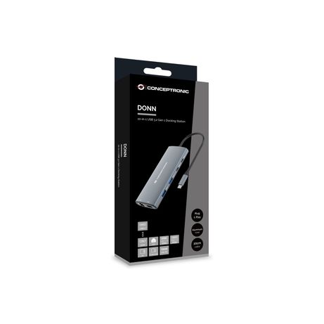 ADAPTADOR USB-C 9EN1 CONCEPTRONIC DONN06 HDMI USB-C PD USB 3.0 SD MICROSD RJ45 - Imagen 6 de 7 ADAPTADOR USB-C 9EN1 CONCEPTRONIC DONN06 HDMI USB-C PD USB 3.0 SD MICROSD RJ45 - Imagen 6 de 7