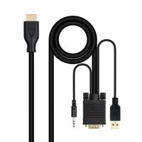 Miniatura 2 de Nanocable Conversor VGA+Audio a HDMI M-M 1,8 m