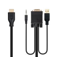 Miniatura 3 de Nanocable Conversor VGA+Audio a HDMI M-M 1,8 m