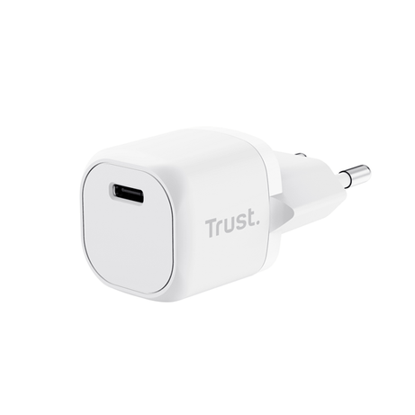 CARGADOR USB TRUST 25205 USB-C 20W COMPATIBLE PD Y PPS 3A COLOR BLANCO - Imagen 1 de 9 CARGADOR USB TRUST 25205 USB-C 20W COMPATIBLE PD Y PPS 3A COLOR BLANCO - Imagen 1 de 9