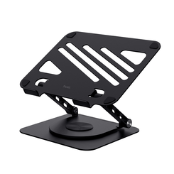 SOPORTE DE PORTATIL TRUST ZEFF METALICO COLOR NEGRO PLEGABLE GIRATORIO HASTA 16" 10Kg