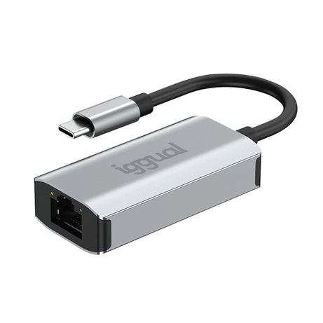 iggual Adaptador tipo C a RJ45 Gigabit 1000Mbps - Imagen 1 de 4 iggual Adaptador tipo C a RJ45 Gigabit 1000Mbps - Imagen 1 de 4