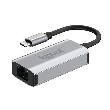 iggual Adaptador tipo C a RJ45 Gigabit 1000Mbps - Imagen 2 de 4 iggual Adaptador tipo C a RJ45 Gigabit 1000Mbps - Imagen 2 de 4