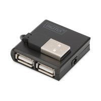 Miniatura 1 de USB 2.0 HIGH-SPEED HUB 4-PORT 4X USB A/F  1X USB B MINI/M  INCL. USB  CABLE