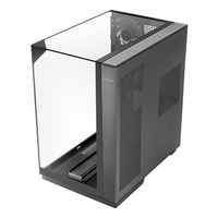 Miniatura 1 de CAJA ATX SEMITORRE GAMING MARS GAMING MC3GF TRIPLE CRISTAL TEMPLADO ARGB GPU 383mm 1x3.5 3x2.5 NEGRO