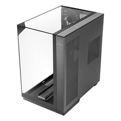 CAJA ATX SEMITORRE GAMING MARS GAMING MC3GF TRIPLE CRISTAL TEMPLADO ARGB GPU 383mm 1x3.5 3x2.5 NEGRO
