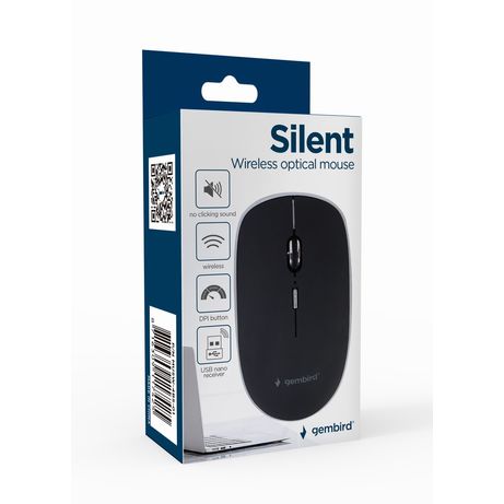 GEMBIRD RATON OPTICO INALAMBRICO SILENCIOSO, NEGRO - Imagen 4 de 5 GEMBIRD RATON OPTICO INALAMBRICO SILENCIOSO, NEGRO - Imagen 4 de 5