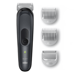 AFEITADORA CORPORAL BRAUN BG3350 INALAMBRICA CORTE 0.5-5mm 3 PEINES FIJOS RECARGABLE