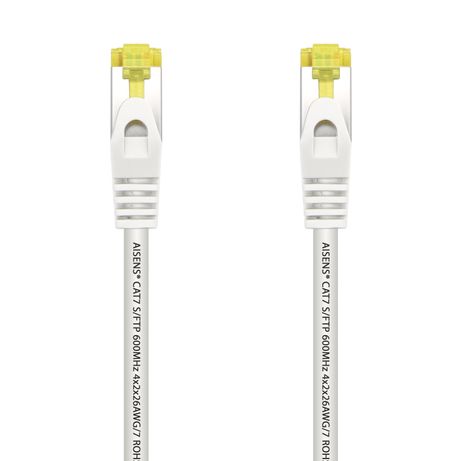 AISENS Cable De Red Latiguillo RJ45 LSZH Cat.7 600 MHz S/FTP PIMF AWG26, Blanco, 1.0 m - Imagen 2 de 4 AISENS Cable De Red Latiguillo RJ45 LSZH Cat.7 600 MHz S/FTP PIMF AWG26, Blanco, 1.0 m - Imagen 2 de 4