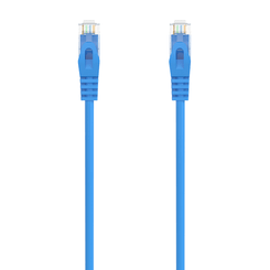 AISENS Cable de Red Latiguillo RJ45 LSZH Cat 6A 500 Mhz UTP AWG24  Azul  0 5M