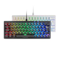 Miniatura 4 de TECLADO MARS GAMING COMPACTO MKMINIPROBRES HOT-SWAP MECANICO SWITCH MARRON RGB CHROMA NEGRO