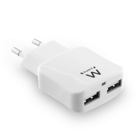 Miniatura 1 de EWENT EW1302  CARGADOR 2 PUERTOS USB 2.4 (12W)