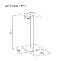 Miniatura 8 de SOPORTE AISENS UNIVERSAL PARA AURICULARES NEGRO