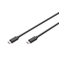Miniatura 1 de USB Type-C connection cable  type C to C M/M  1.0m  3A  480MB  Versi n 2.0  negro
