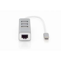 Miniatura 4 de DIGITUS 3P USB 2.0 HUB + FAST ETHERNET LAN ADAPTOR TYPE  C