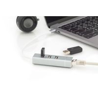 Miniatura 7 de DIGITUS 3P USB 2.0 HUB + FAST ETHERNET LAN ADAPTOR TYPE  C