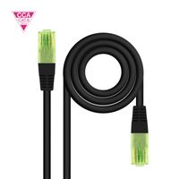 Miniatura 3 de Nanocable Cable RJ45 Cat.6 UTP CCA 25cm Negro