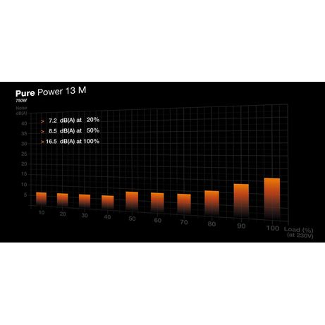 Fuente Alimentación 750W BE QUIET! Pure Power 13 M | 750W 80 PLUS Gold Fully-Modular Negro - Imagen 6 de 7 Fuente Alimentación 750W BE QUIET! Pure Power 13 M | 750W 80 PLUS Gold Fully-Modular Negro - Imagen 6 de 7