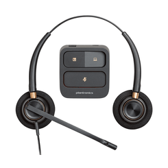 HP Poly - Auriculares binaurales Poly EncorePro 520 con desconexión rápida