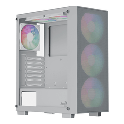 Caja AEROCOOL  B509A Flow ARGB RGB Blanco