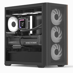 Caja AEROCOOL  D301A  Negro, Madera