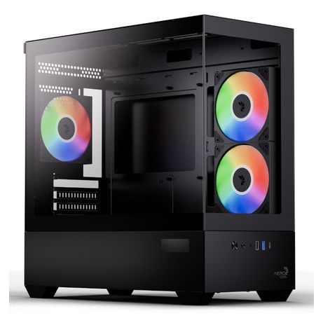Caja AEROCOOL P300D Digi-G-BK-v1 RGB Negro - Imagen 2 de 9 Caja AEROCOOL P300D Digi-G-BK-v1 RGB Negro - Imagen 2 de 9